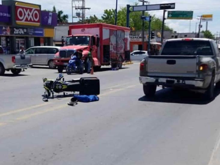 Adolescente, herido en choque de moto Adolescente, herido en choque de moto