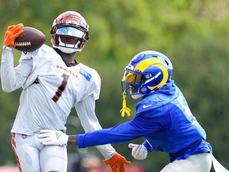 Riña abrevia práctica de Rams y Bengals Riña abrevia práctica de Rams y Bengals