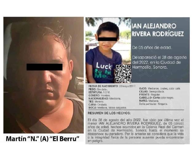 Hallan enterrado en patio a niño desaparecido en Sonora 