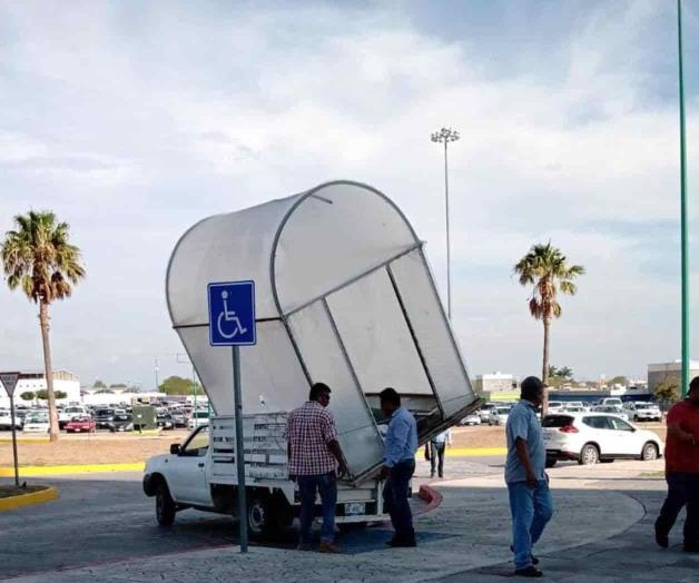 Retiran túnel sanitizante de la Torre Bicentenario