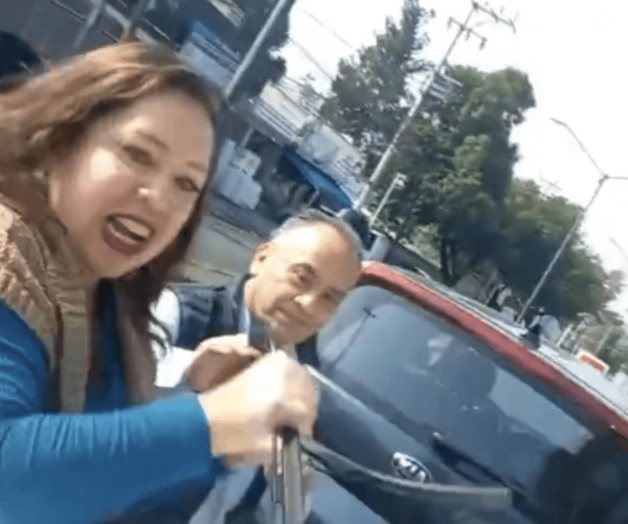 Lady Parabrisas: exhiben y viralizan a mujer por golpear un vehículo en la CDMX (Video)