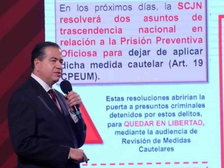 Exhiben en mañanera a jueces que liberaron a acusados Exhiben en mañanera a jueces que liberaron a acusados