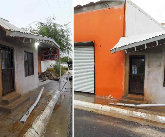 Se impacta contra techo de lámina