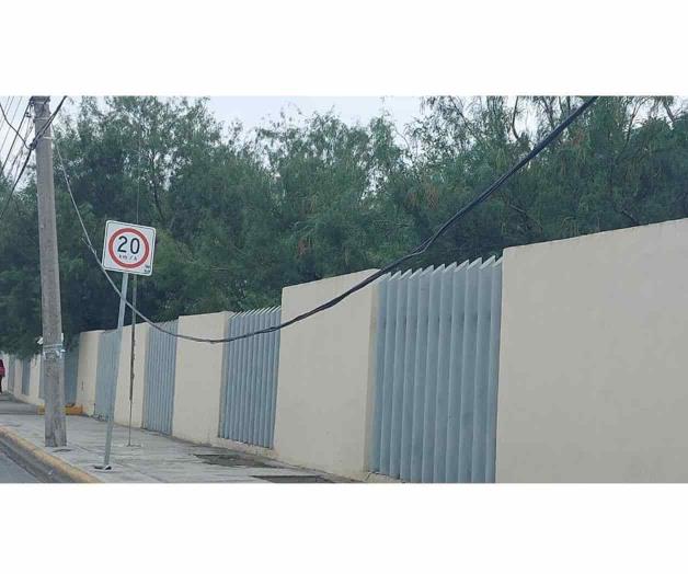 Cunde temor: cables de alto voltaje caídos Cunde temor: cables de alto voltaje caídos