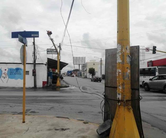 Cableado suelto por doquier en Reynosa