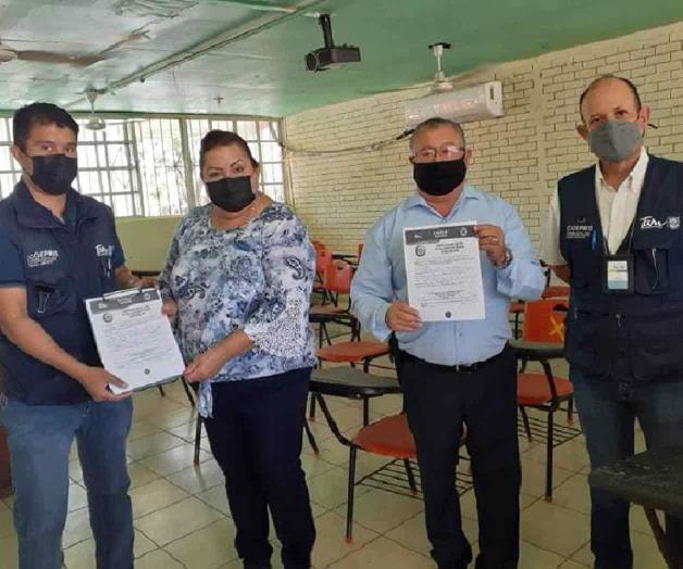 Revisa Coepris medidas sanitarias en escuelas