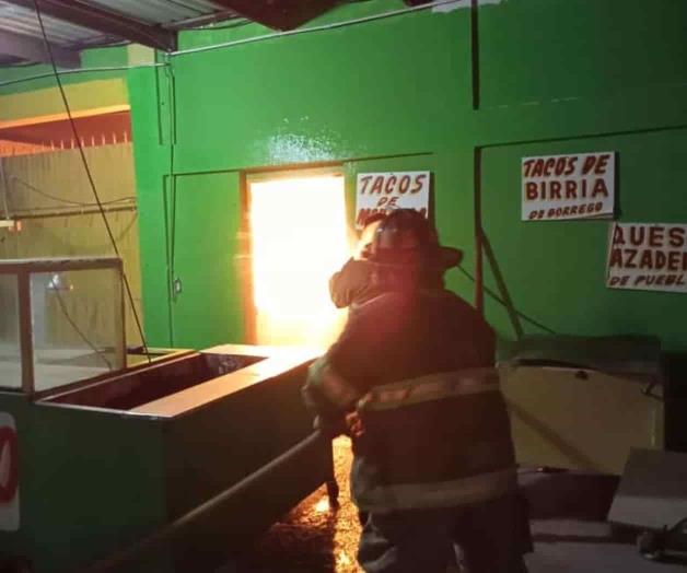 Sofocan conato de incendio en taquería Sofocan conato de incendio en taquería