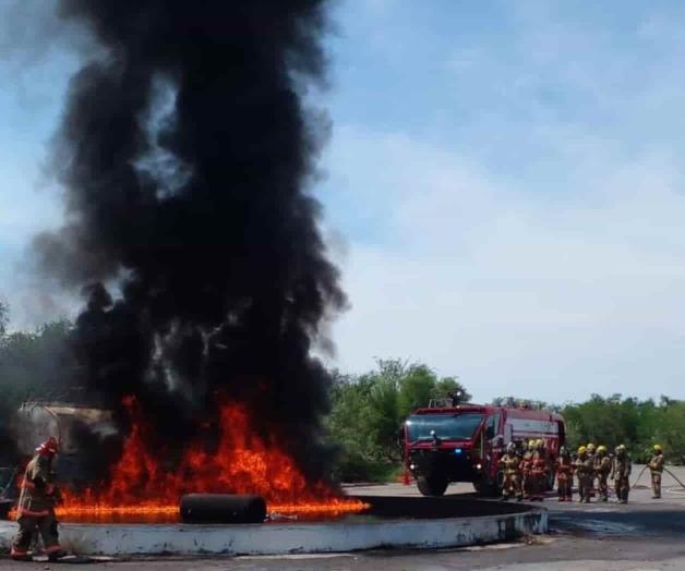 Capacitan a PC Río Bravo en incendios aeroportuarios