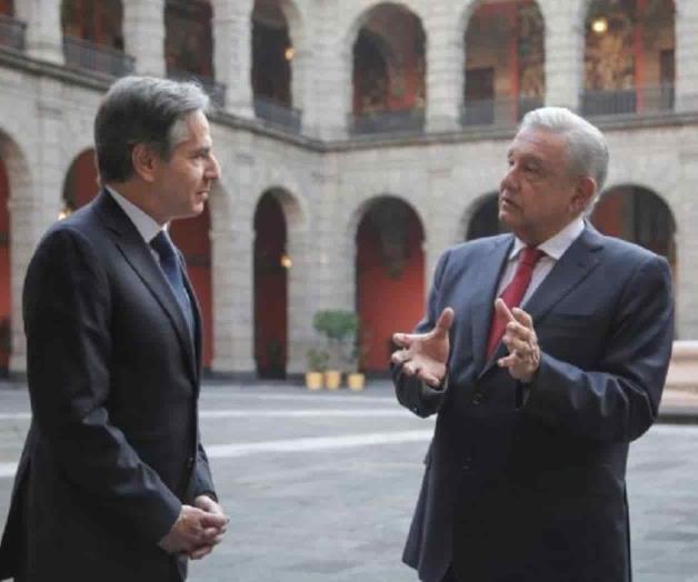 Blinken se reúne con López Obrador en Palacio Nacional