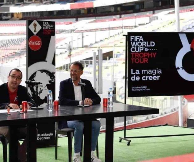 Apoyan Fuerzas Armadas visita del trofeo FIFA a México