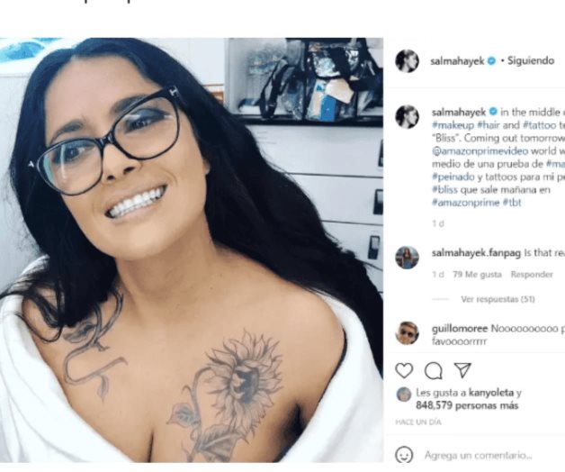 Por qué Salma Hayek no tiene ningún tatuaje en su cuerpo Por qué Salma Hayek no tiene ningún tatuaje en su cuerpo