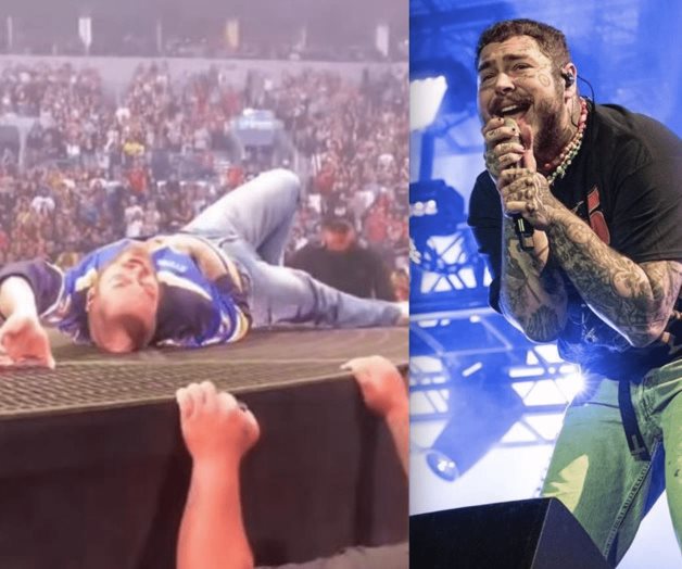 Se cae durante concierto