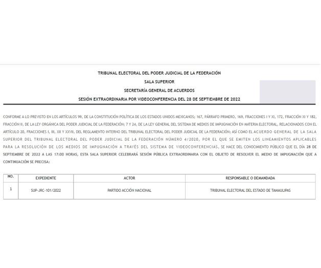 Fijan fecha para resolución de elección Fijan fecha para resolución de elección