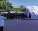#CdVictoria Guardia de Honor en el monumento de los Héroes de la Independencia por parte del gobernador Francisco García Cabeza de Vaca y representantes de las fuerzas armadas y funcionarios estatales