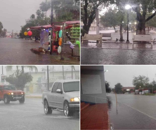 Cae diluvio en Miguel Alemán