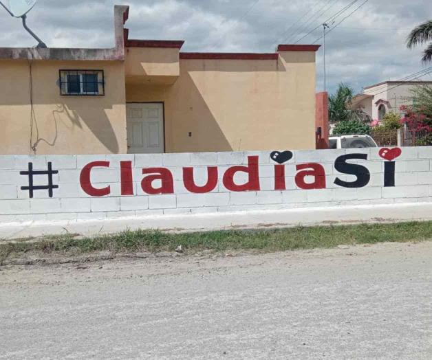 Pintan bardas de Claudia Sheinbaum