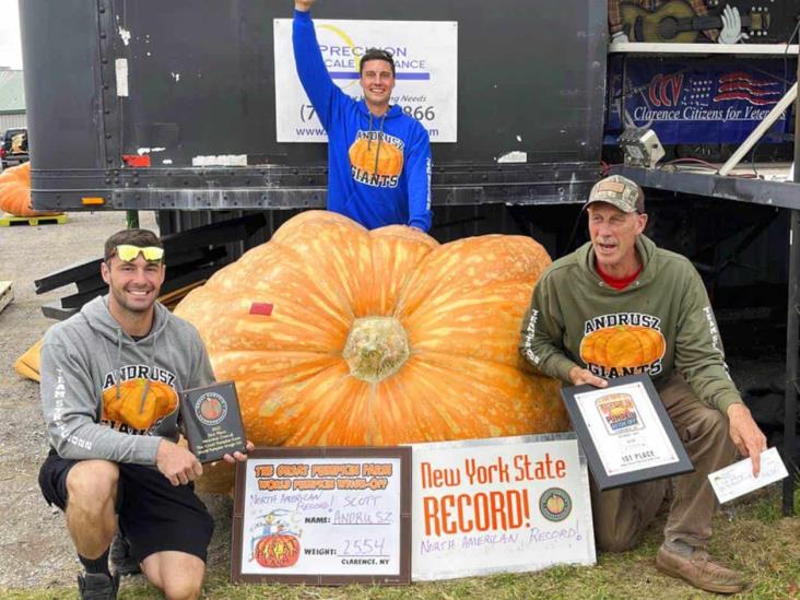 Calabaza de 1.158,5 kilos fija nuevo récord de EEUU Calabaza de 1.158,5 kilos fija nuevo récord de EEUU