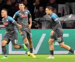 Golea el Nápoli de Hirving Lozano al Ajax de Edson Álvarez