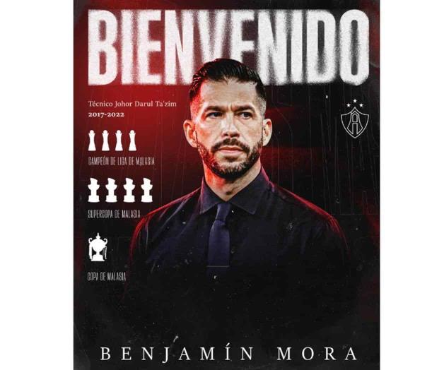 Benjamín Mora, nuevo técnico del Atlas