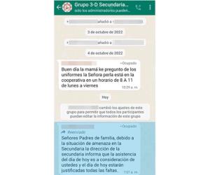 Publican en redes amenazas en secundaria 74 en Reynosa