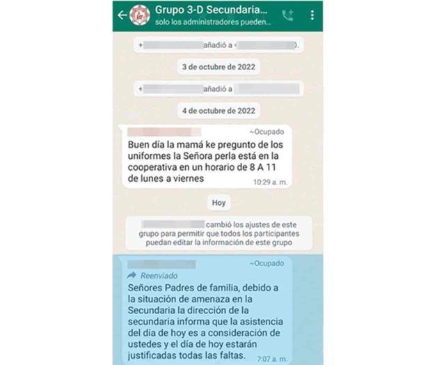 Publican en redes amenazas en secundaria 74 en Reynosa