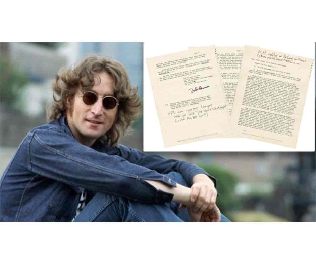 Subastan su último documento legal