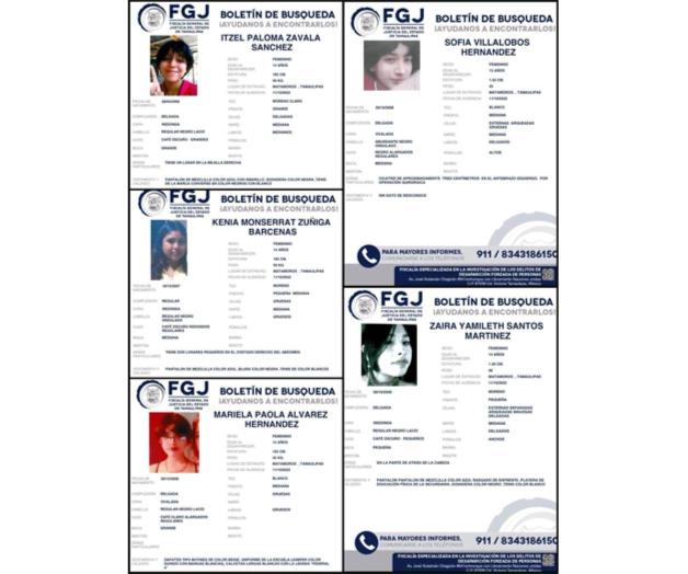 Escapan cinco jovencitas de sus hogares