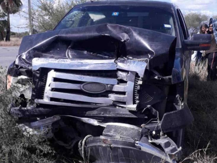 Fuerte choque en la carretera a Empalme Fuerte choque en la carretera a Empalme