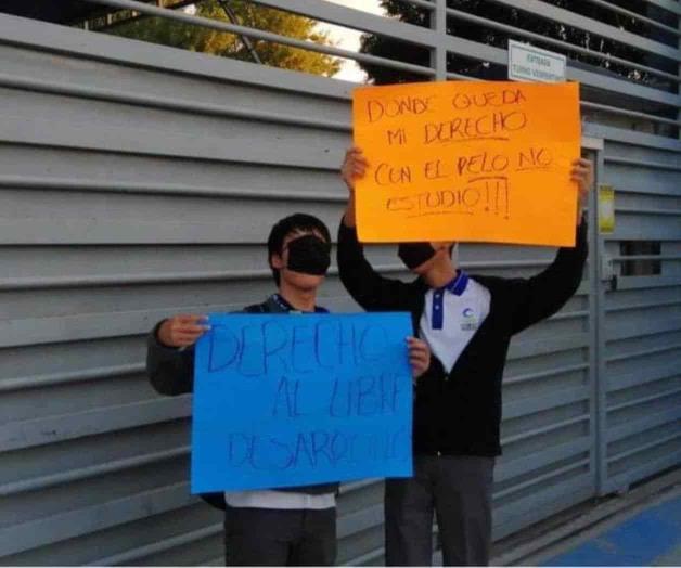 Protestan estudiantes del Cobat Protestan estudiantes del Cobat