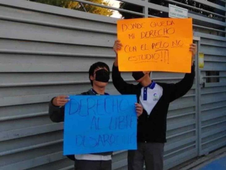 Protestan estudiantes del Cobat Protestan estudiantes del Cobat