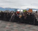 #CDVICTORIA En el Polyforum esperan ciudadanos la llegada del Presidente de México Andrés Manuel López Obrador y el Gobernador Américo Villarreal