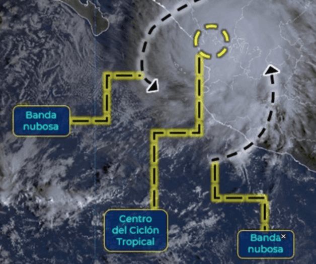 Huracán Roslyn pierde intensidad y baja a categoría 1