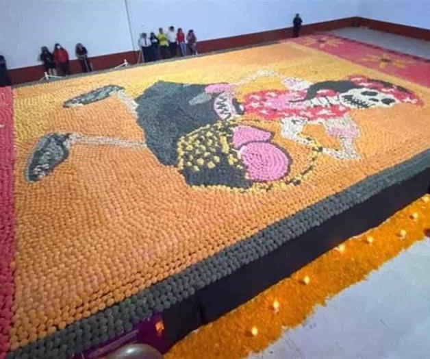 Puebla rompe récord con mosaico de pan más grande del mundo