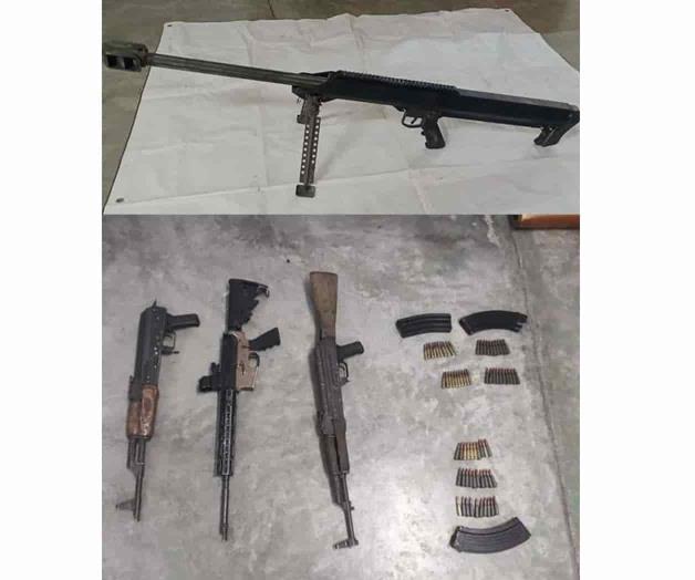 Asegura Ejército armas y municiones en Miguel Alemán