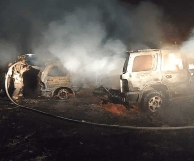 Queman vehículos en 5 municipios de Guanajuato