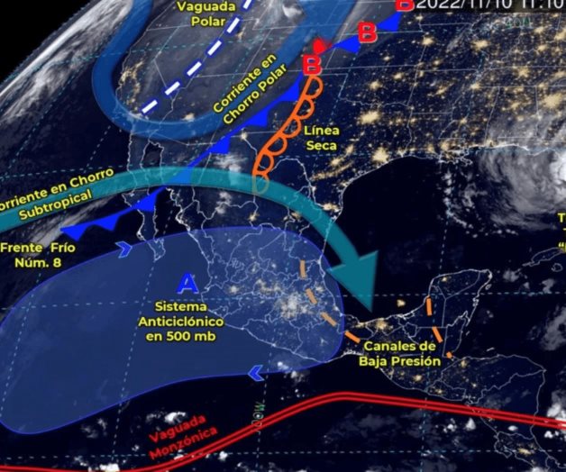 Este jueves habrá chubascos al norte, sur y península de Yucatán