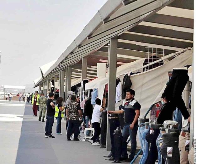Ahora montan Aerotianguis de ropa en el Felipe Ángeles