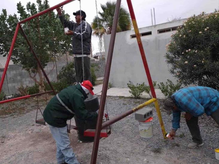 No paran acciones de gobierno; rehabilitan los parques y plazas No paran acciones de gobierno; rehabilitan los parques y plazas