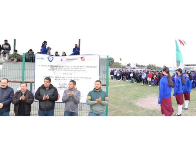 Compiten estudiantes de la Ribereña en deportes