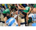 Fanáticos mexicanos y argentinos protagonizan pelea en las tribunas
