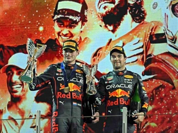 Defiende Checo legalidad del primer título de Verstappen Defiende Checo legalidad del primer título de Verstappen