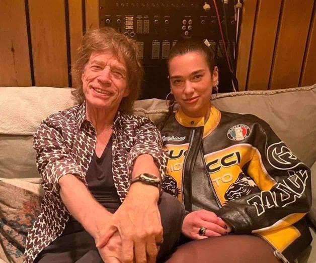 Comparte Dua Lipa foto en el estudio con Mick Jagger 
