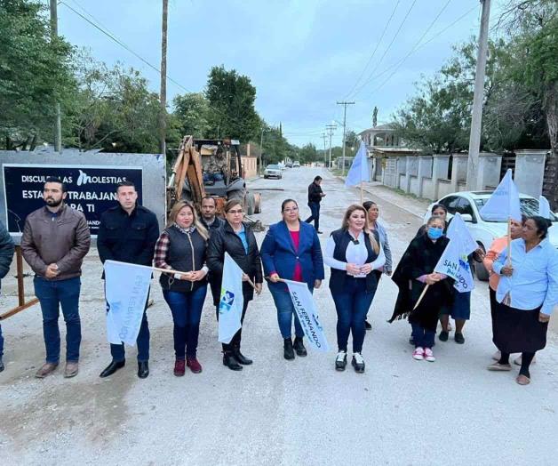 Inaugura Alcaldesa tres obras de pavimentación