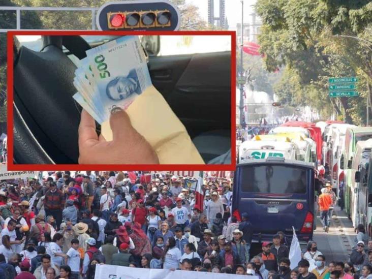 Pagan miles por transporte para acudir a la contramarcha Pagan miles por transporte para acudir a la contramarcha