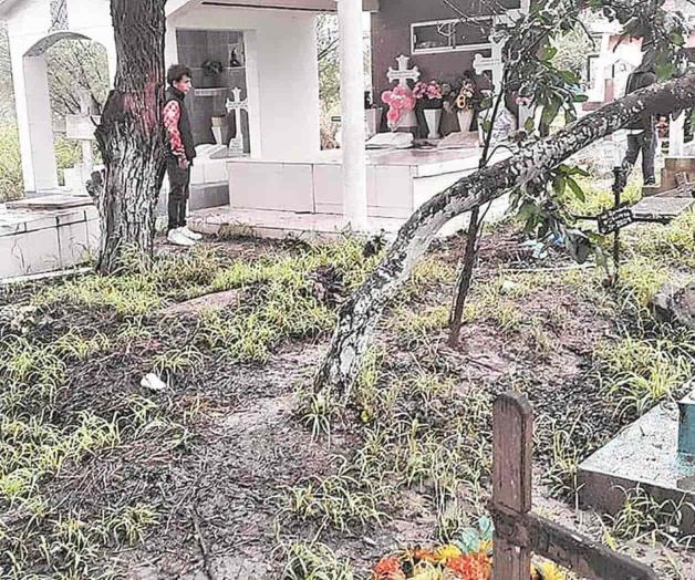 Reportan vandalismo en panteón Reportan vandalismo en panteón