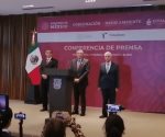 Conferencia de prensa con el secretario de Gobernación, Adán Augusto López, el titular de la Conagua, y el gobernador del Estado, Américo Villarreal Anaya.