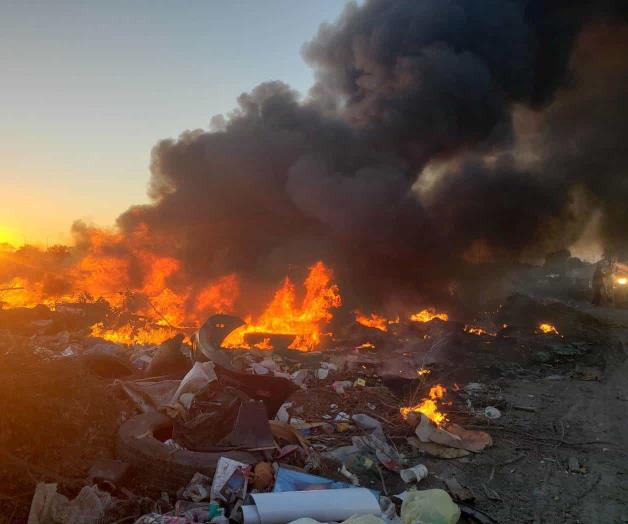 Megaincendio en un basurero