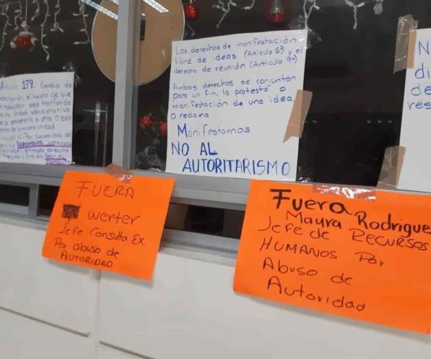 Sindicalizados de Salud impiden paso a directivos en Hospital General Sindicalizados de Salud impiden paso a directivos en Hospital General
