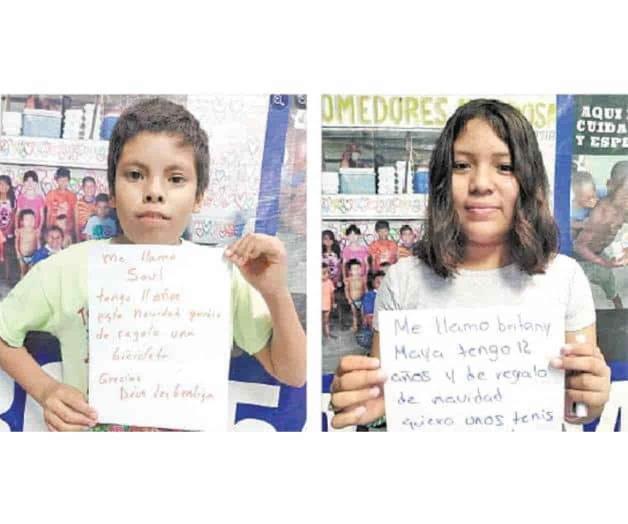 Esperan menores padrino navideño