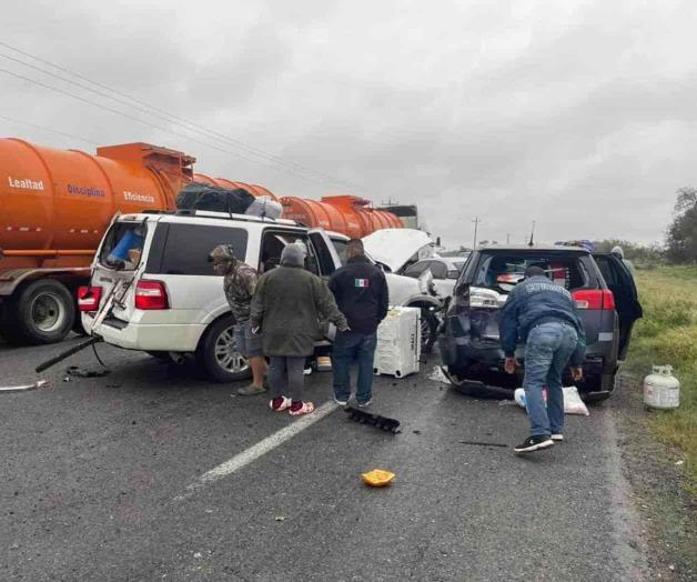 Carambola y lesionados en carretera a San Fernando